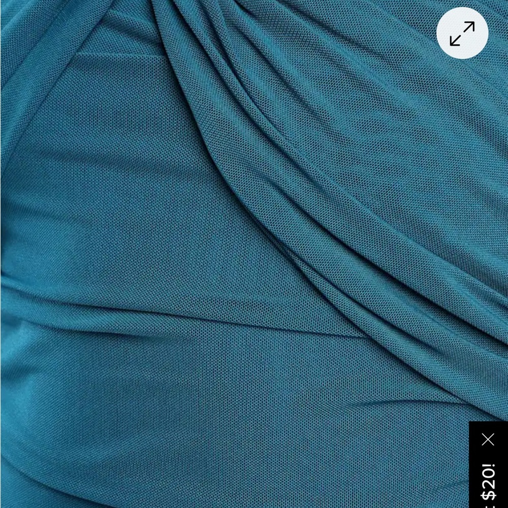 Lulus Alluring Nights Off-Shoulder Teal Dress - Picture 4 of 4